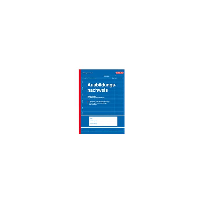 herlitz Formularbuch "Ausbildungsnachweis", DIN A4, 28 Blatt