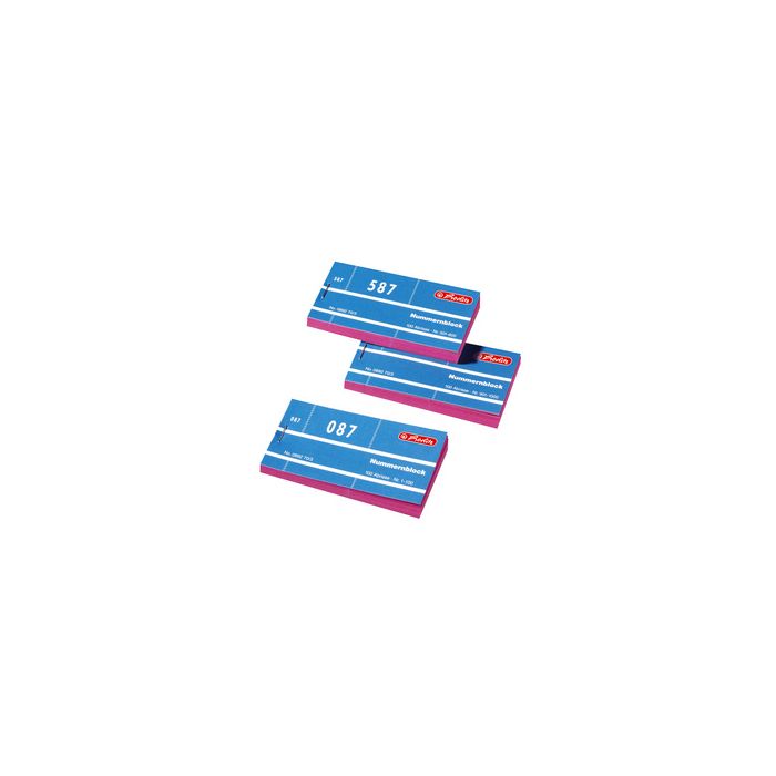 herlitz Nummernblock, Nummern 1-1000, 100 Abrisse je Block