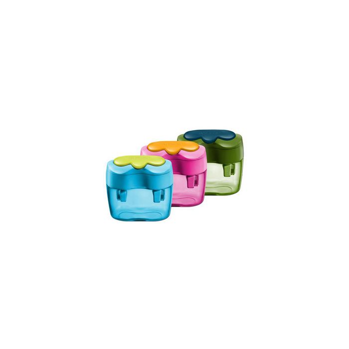 herlitz Taille-crayon à 2 trous, en plastique, ovale