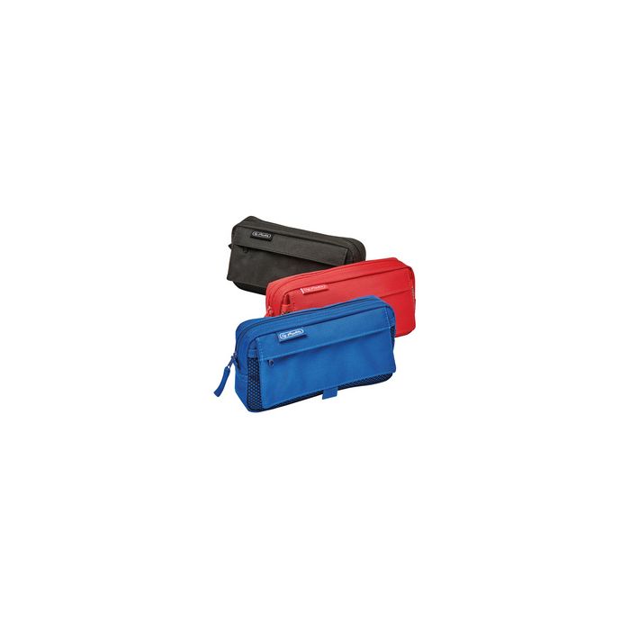 herlitz Trousse à stylos avec poche en filet, assortie x3