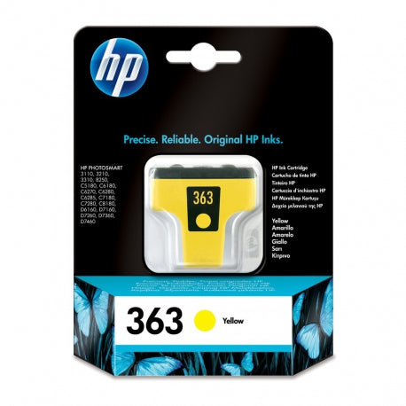 Cartouche Jet d'encre de Marque HP C8773EE N°363 Yellow  (350 pages)