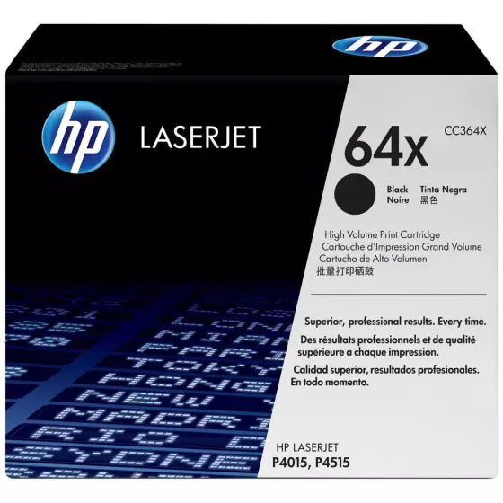 Cartouche Laser de Marque HP CC364X Noir Haute Capacité 24000 pages