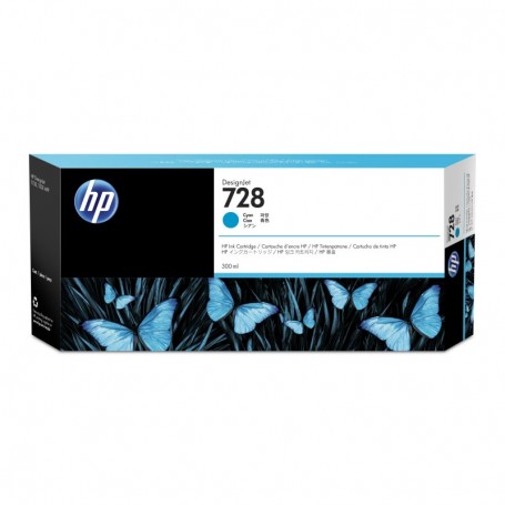 Cartouche Jet d'encre de Marque HP728XXL (F9K17AE) Cyan 300ml