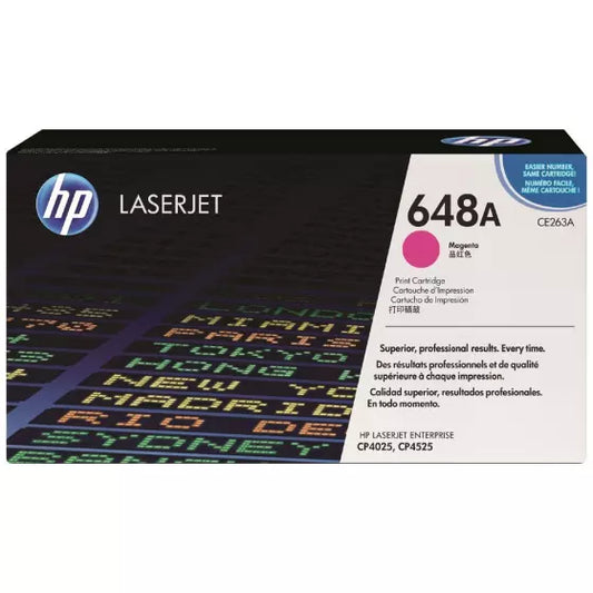 Cartouche Laser de Marque HP CE263A Magenta 1100 pages