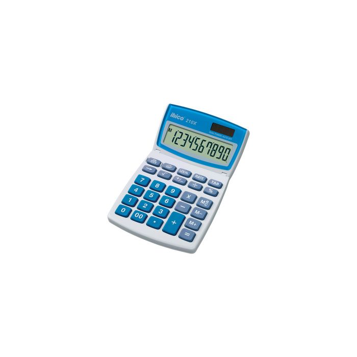 ibico Calculatrice de bureau 210X, écran LCD 10 chiffres