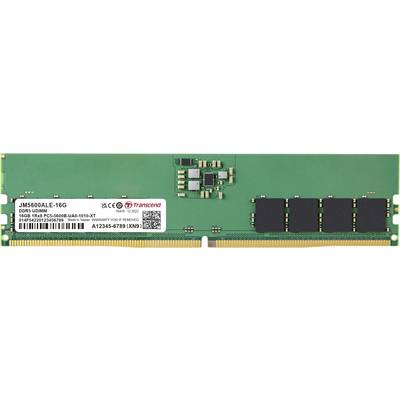 Barrette mémoire 16Go DIMM DDR5 Transcend JetRam 5600Mhz (Vert)