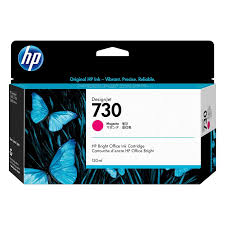 Cartouche Jet d'encre de Marque HP 730 (P2V63A) Magenta 130ml