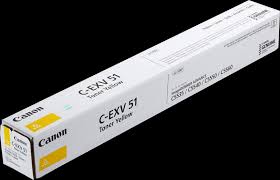 Cartouche Laser de Marque Canon C-EXV51Y (0484C002AA) de Toner Jaune - (60 000 pages)