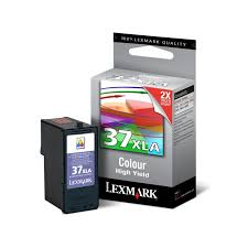 Cartouche Jet d'encre de Marque Lexmark 18C2200E N°37XLA Couleurs (500 pages)