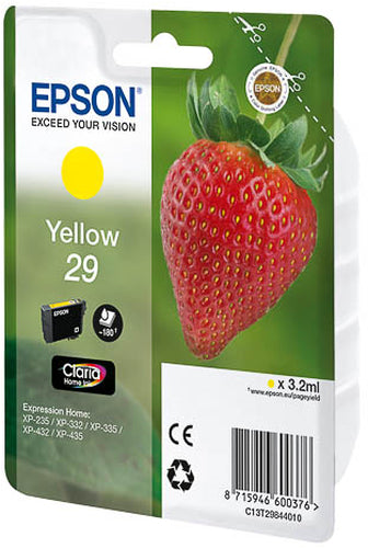 Cartouche d'origine Epson C13T29844010 / 29 - jaune