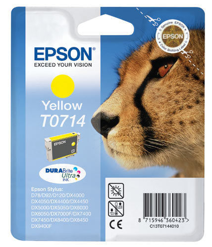 Cartouche d'origine Epson C13T07144011 / T0714 - jaune