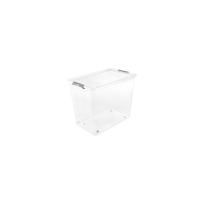 keeeper Boîte de rangement "leo", 74 litres, transparent