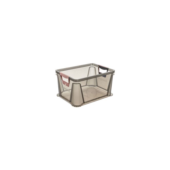 keeeper Boîte de rangement "luis", 20 L, gris translucide
