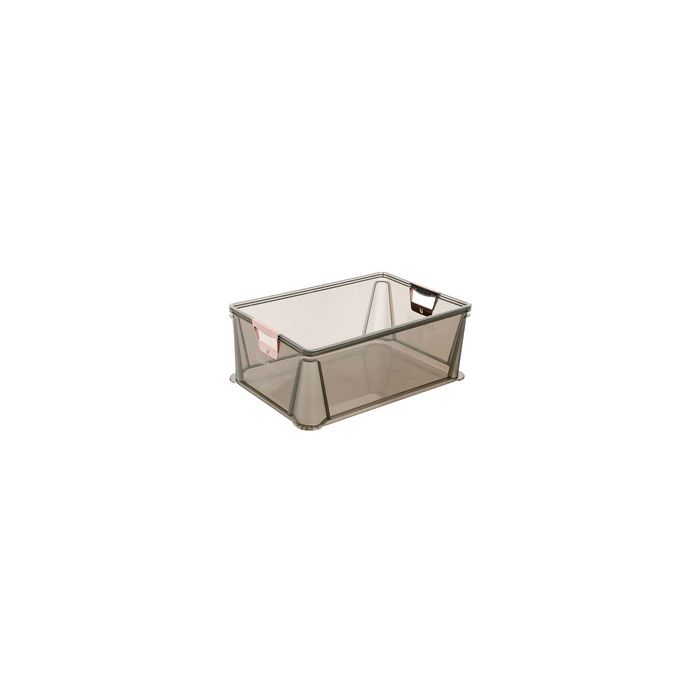 keeeper Boîte de rangement "luis", 45 L, gris translucide