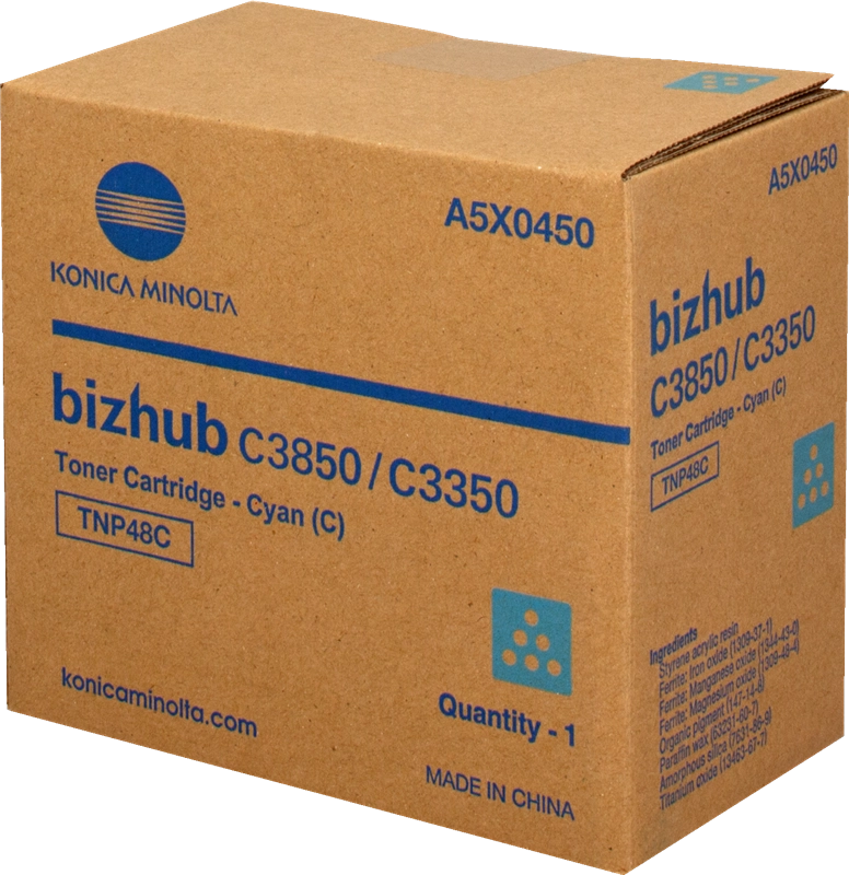 Cartouche Laser de Marque Konica Minolta BIZHUB TNP48C Cyan haute Capacité (10 000pages)