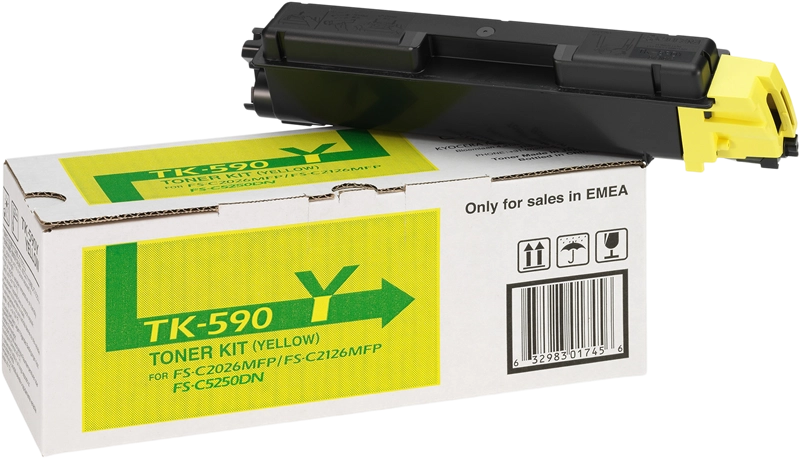 Cartouche Laser de Marque Kyocera TK-590Y (1T02KVANL0) Jaune - 5 000 pages