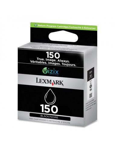 Cartouche Jet d'encre de Marque Lexmark 14N1607E N°150 Vizix Noir (200 pages)
