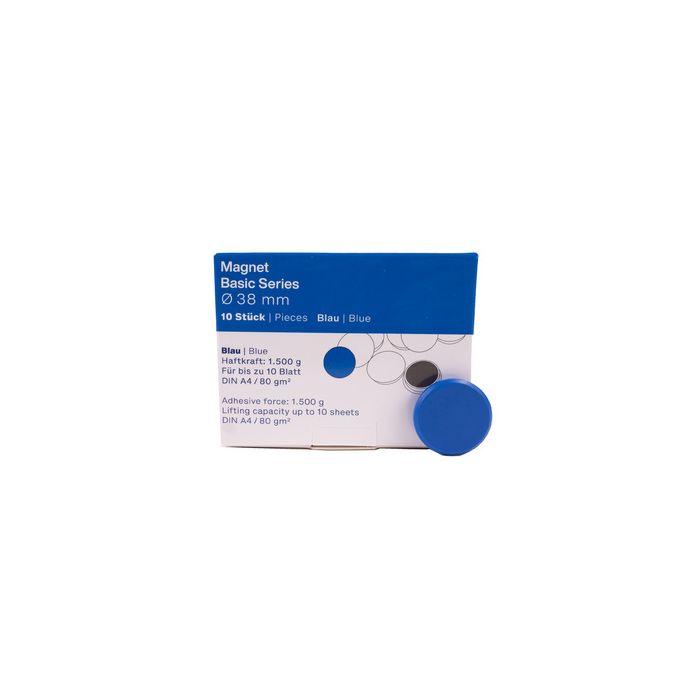 magnetoplan Aimant rond "Basic", 24 mm, rouge