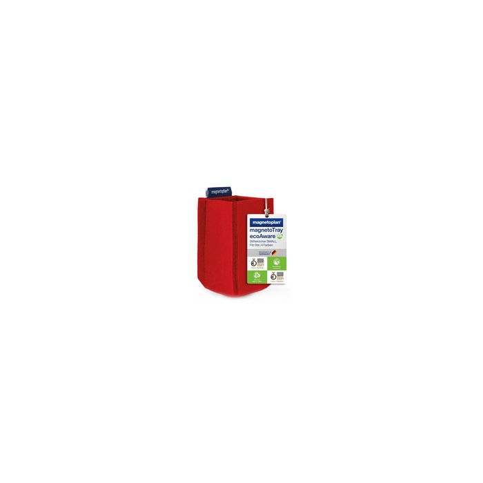 magnetoplan Pot à crayons magnetoTray, petit, rouge