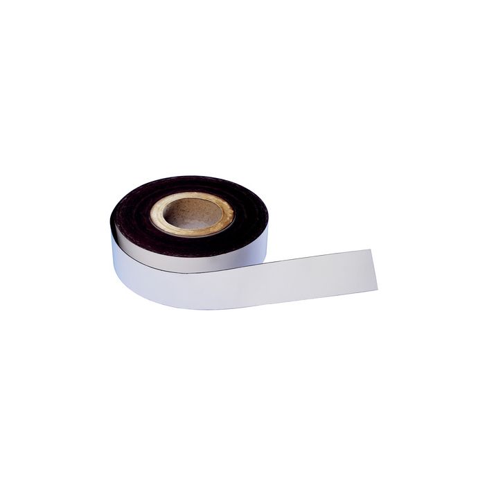 magnetoplan Ruban magnétique, PVC, 50 mm x 30 m, blanc