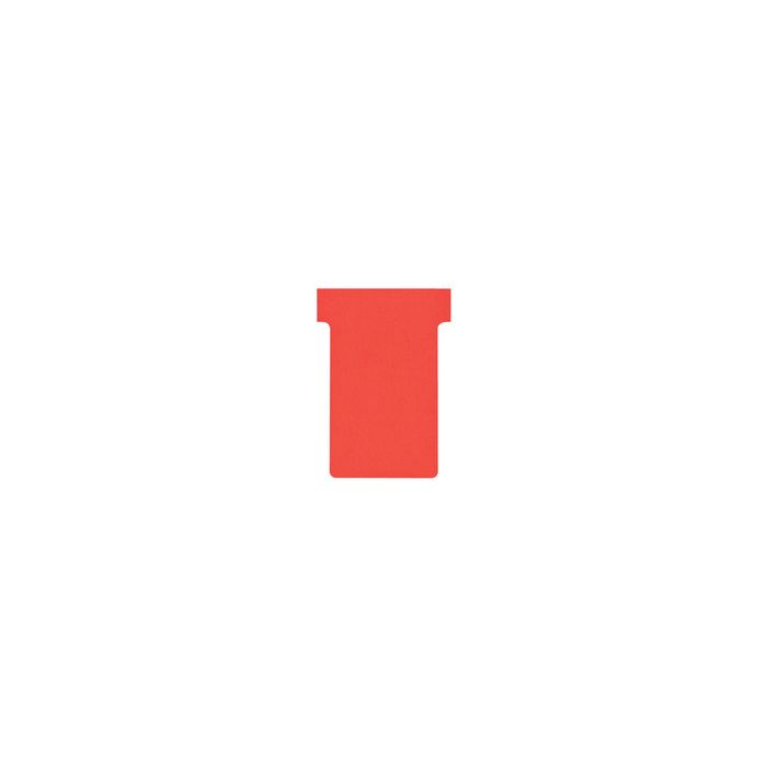 nobo Fiche T, indice 4 / 124 mm, 170 g/m2, rouge
