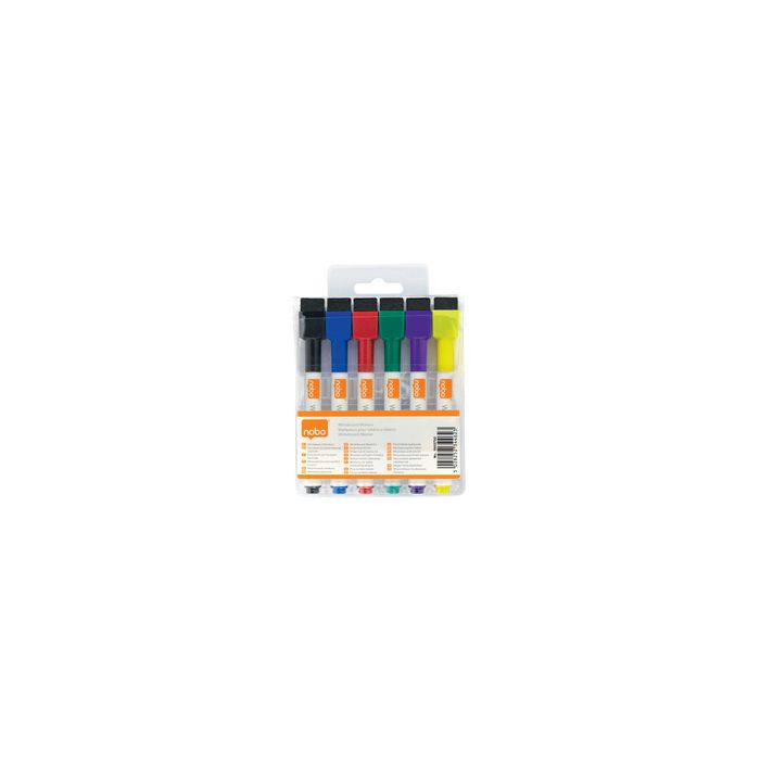 nobo Marqueur pour tableau blanc, pointe ogive, étui de 6