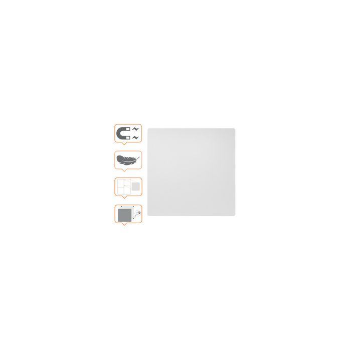 nobo Tableau blanc, acier, 600 x 450 mm, sans cadre