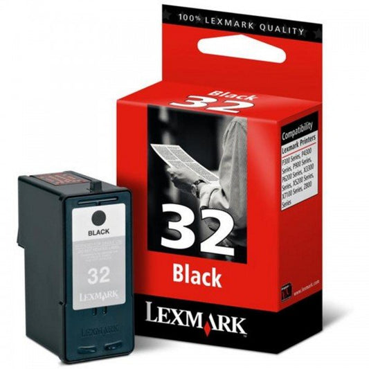 Cartouche Jet d'encre de Marque Lexmark 18CX032E (N°32) Noir (200 pages)