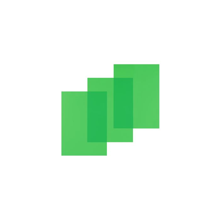 pavo plats de couverture, A4, PVC, 0,2 mm, vert transparent