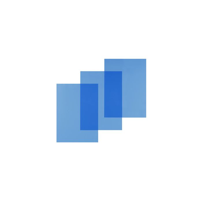 pavo plats de couverture, A4, PVC, 0,20 mm, bleu transparent