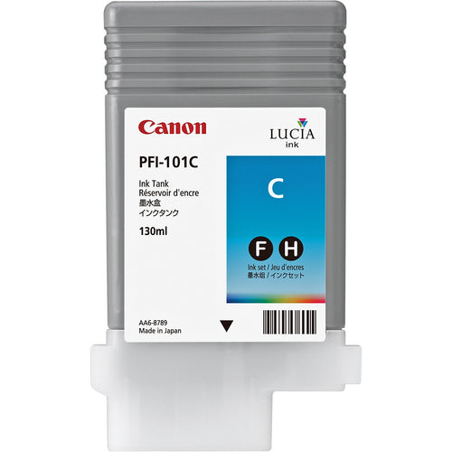 Cartouche Jet d'encre de Marque Canon PFI-101C Cyan 130ml