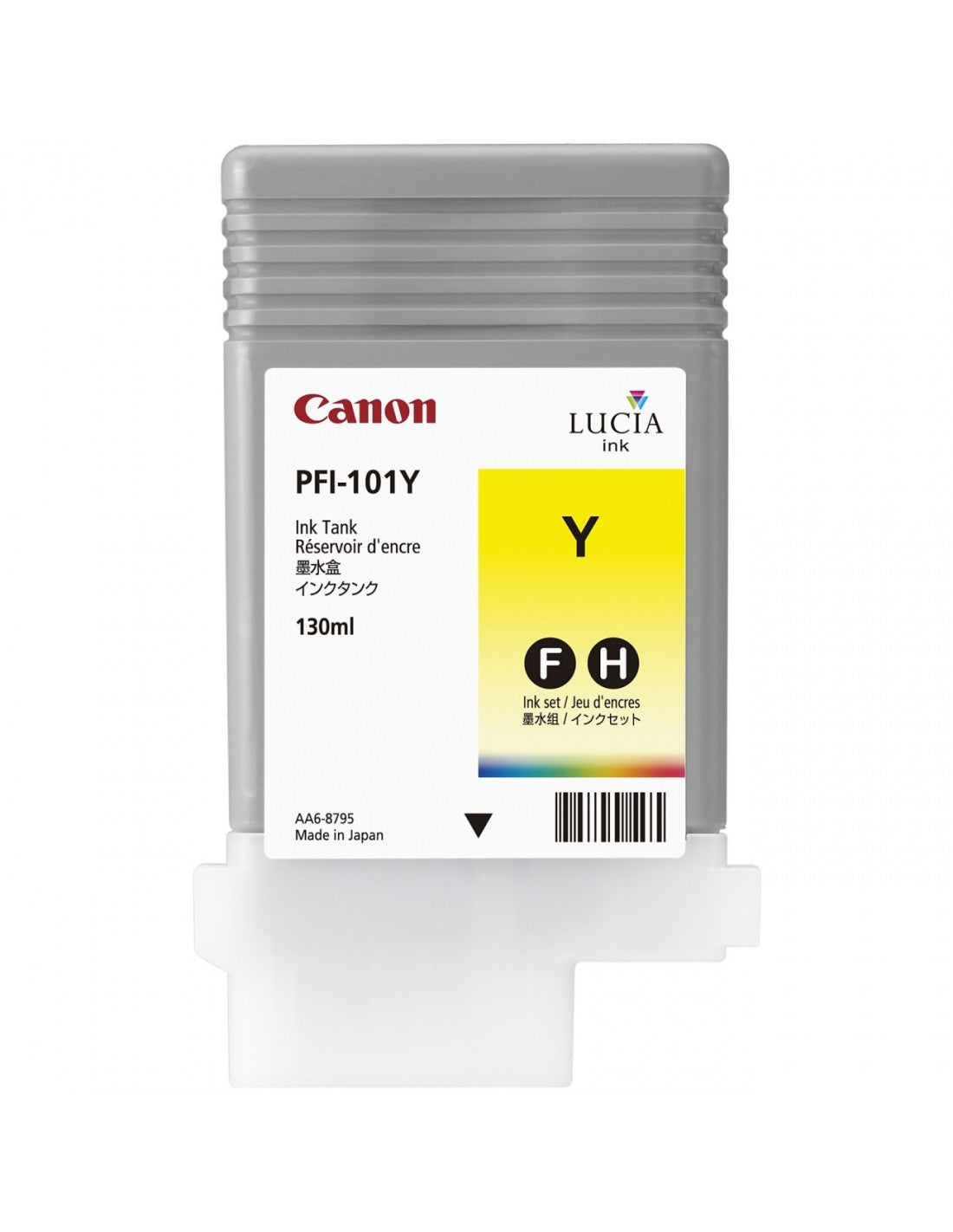 Cartouche Jet d'encre de Marque Canon PFI-101Y Jaune 130ml