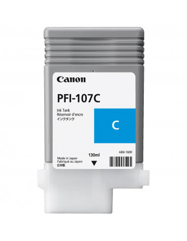 Cartouche Jet d'encre de Marque Canon PFI-107C (6706B001) Cyan (130ml)