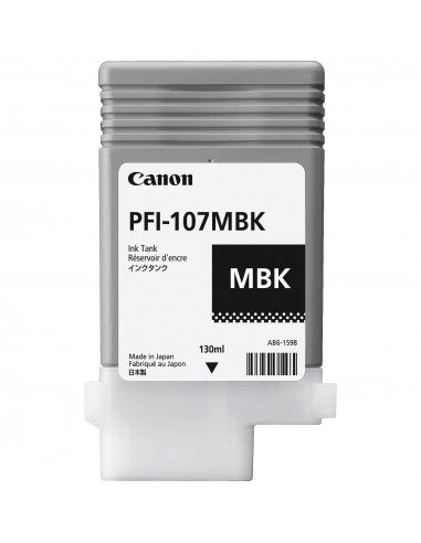 Cartouche Jet d'encre de Marque Canon PFI-107MBK (6704B001) Noir MAT (130ml)