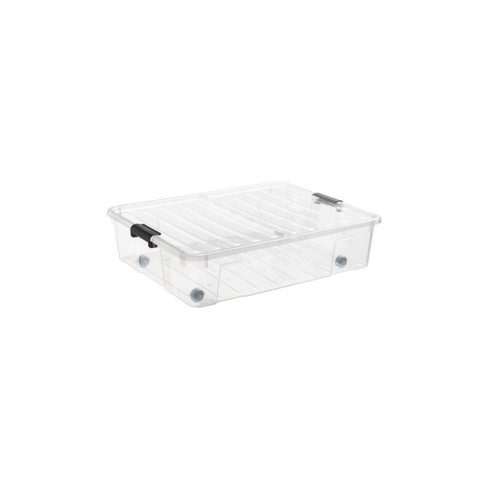 plast team  Boîte de rangement HOME BOX BEDROLLER XL, 49 L