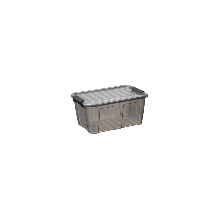 plast team Boîte de rangement HOME BOX, 8L, gris translucide