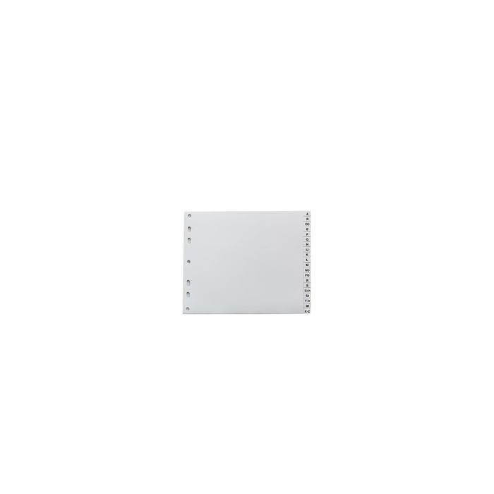 proOFFICE Intercalaires en plastique, A-Z, A4 demi hauteur