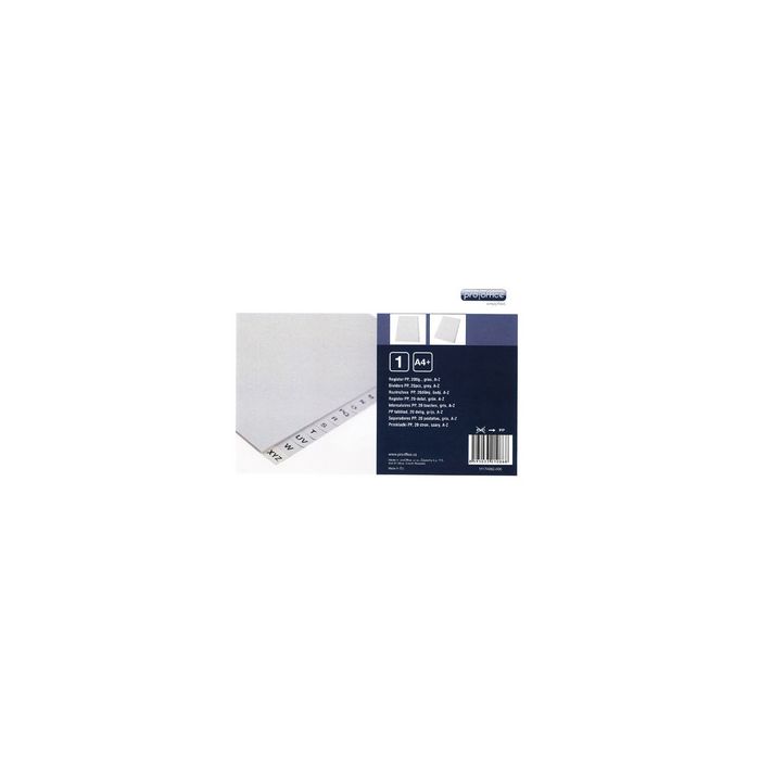 proOFFICE Intercalaires en plastique, A-Z, A4, maxi +