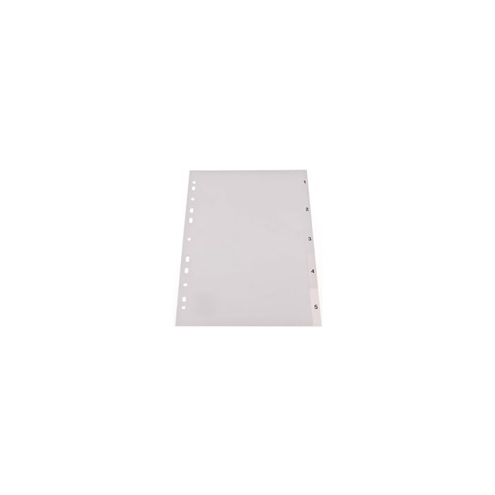 proOFFICE Intercalaires en plastique, numériques, A4