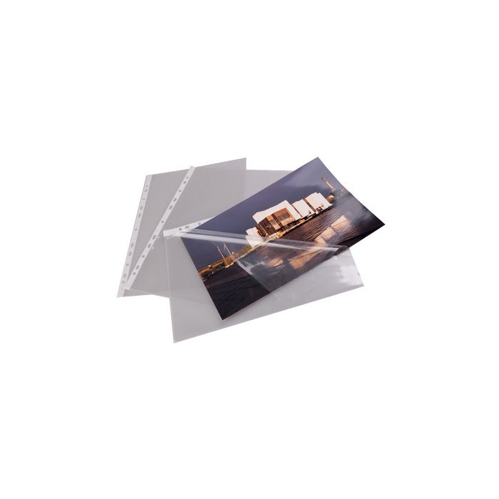 proOFFICE Pochette perforée, A4, film PP, transparent
