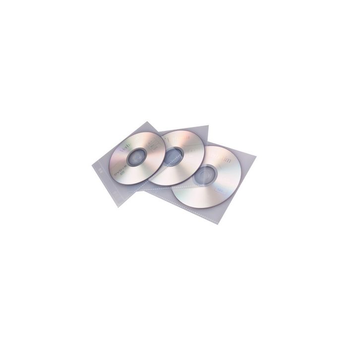 proOFFICE Pochette pour CD/DVD, pour 1 CD/DVD, transparent