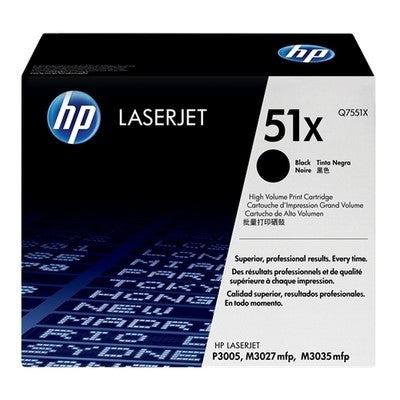 Cartouche Laser de marque  HP Q7551X Noir (13000 copies)