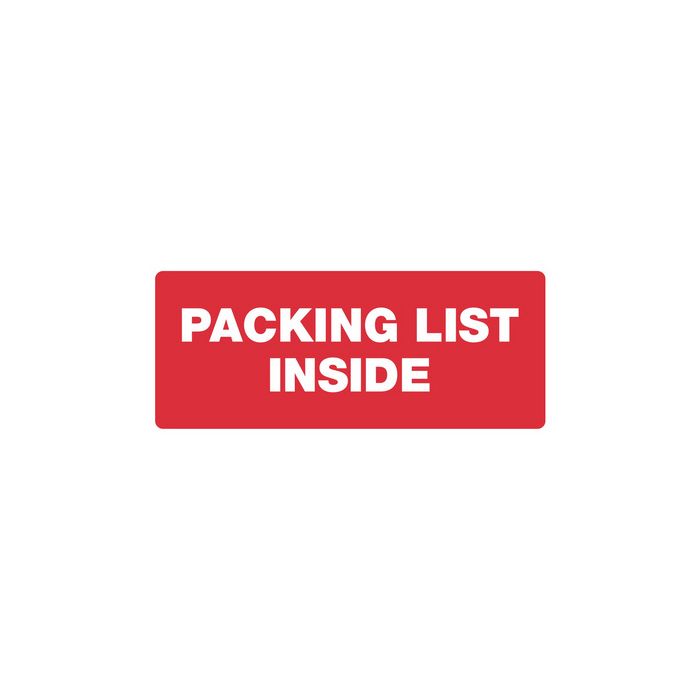 rillprint Étiquette "PACKING LIST INSIDE"