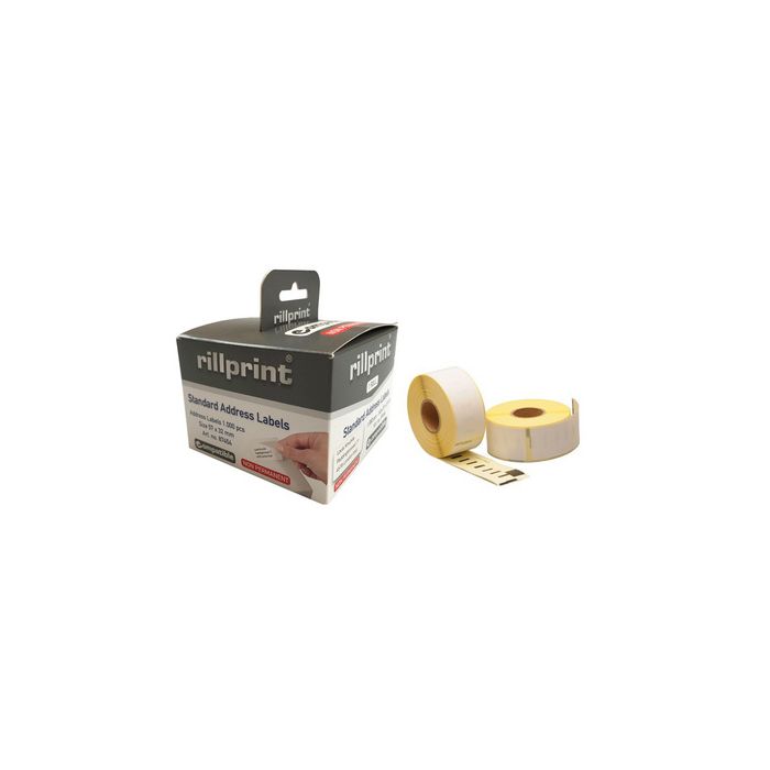 rillstab Etiquettes en rouleau, 57 x 32 mm, blanc