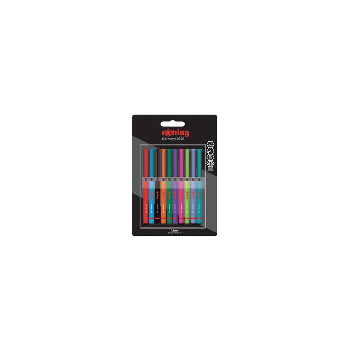 rotring Fineliner, largeur de tracé: 0,4 mm, blister de 10