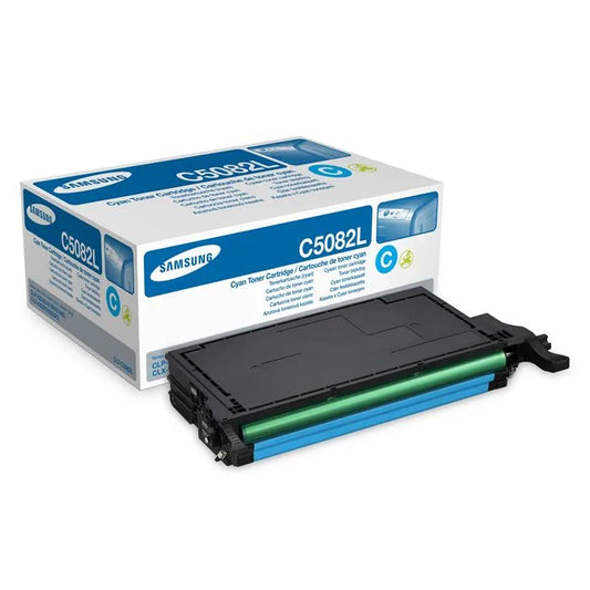 Cartouche Laser de Marque pour Samsung CLT-C5082L Cyan Haute Capacité (4 000 pages)