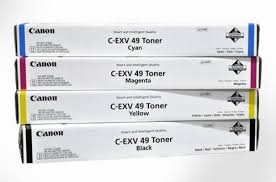 Pack de 4 toners de Marque Canon CEXV49BKCMY (8524B002_BKCMY) - 4 CouleursS -(93 000 pages)