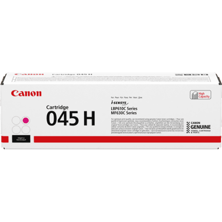 Cartouche Laser de Marque Canon (045H - 1244C002) Toner Magenta Haute Capacité (2 200 pages)