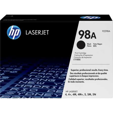 Cartouche Laser de Marque HP 92298X Noir (8000 copies)