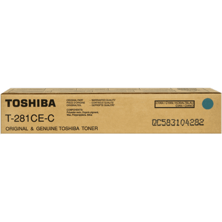 Cartouche Laser de Marque Toshiba T281CEC Cyan (10 000 pages)
